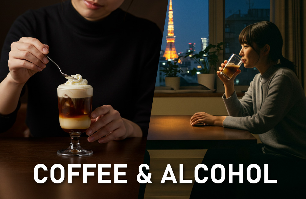 コーヒーをお酒で割る