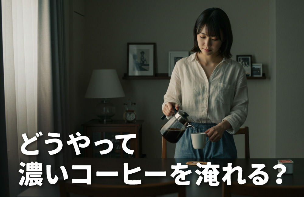 濃いコーヒーの淹れ方