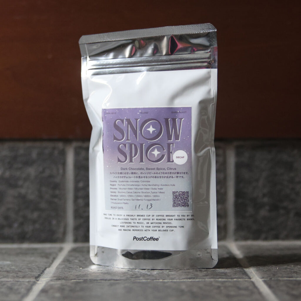 SNOW-SPICE-デカフェのパッケージ