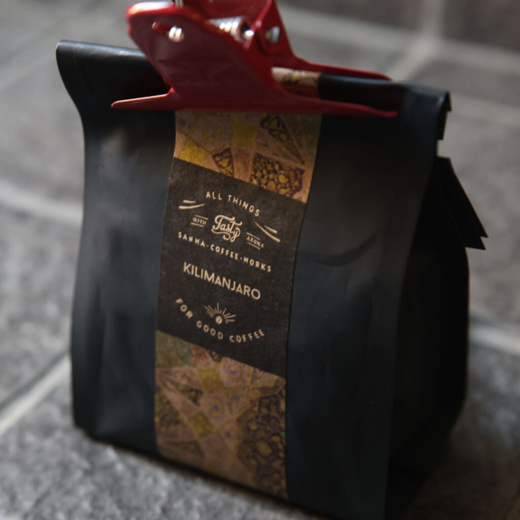 サンワコーヒーワークス-キリマンジェロのパッケージ