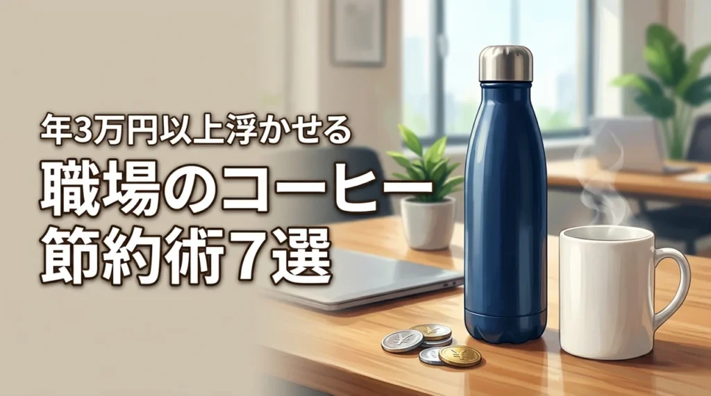 職場のコーヒー代を節約する7つの秘策で年間3万円以上浮かせる方法