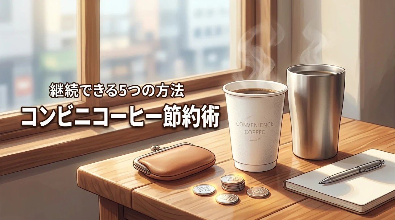 コンビニコーヒーの節約ってどうやるの？無理なく続ける5つの方法
